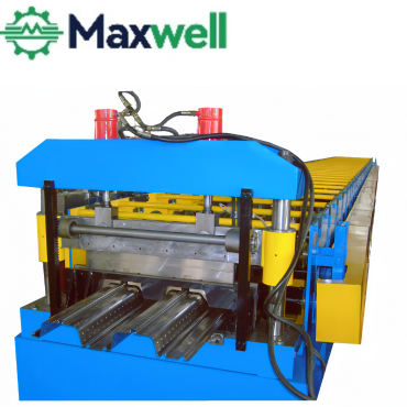 Floor decking machine