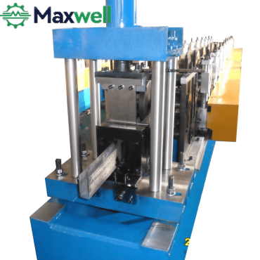 shutter door guide rail machine