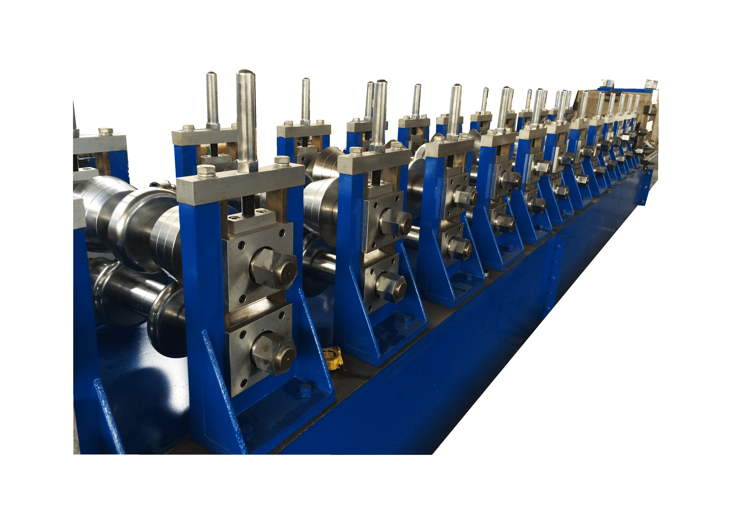 Highway guardrail machine