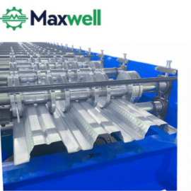 Floor decking roll forming machine